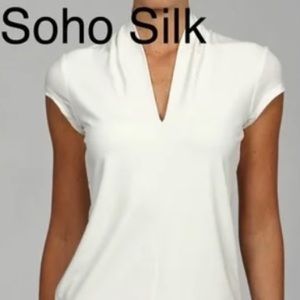 Grace top soho silk 3/4 length sleeve